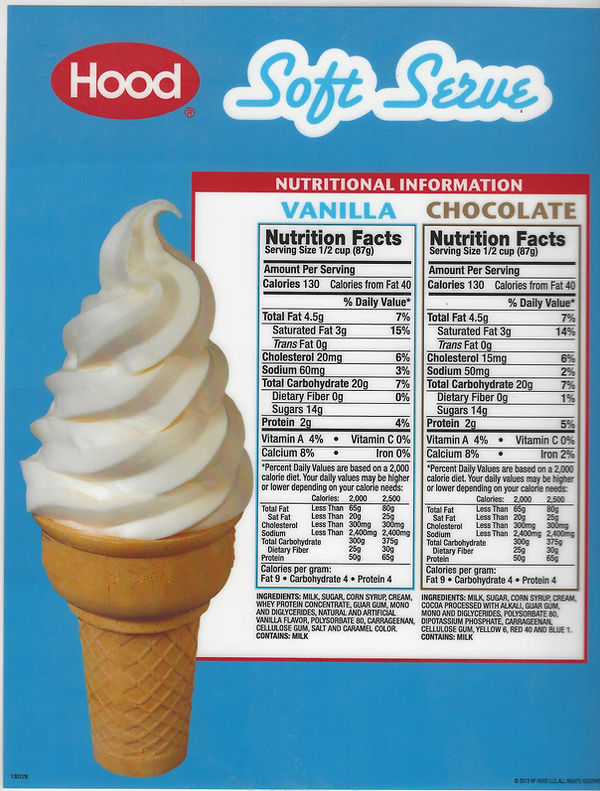 Hood Soft Serve Red's Dairy Freeze